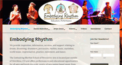 Desktop Screenshot of embodyingrhythm.com