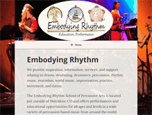 Tablet Screenshot of embodyingrhythm.com